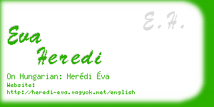 eva heredi business card